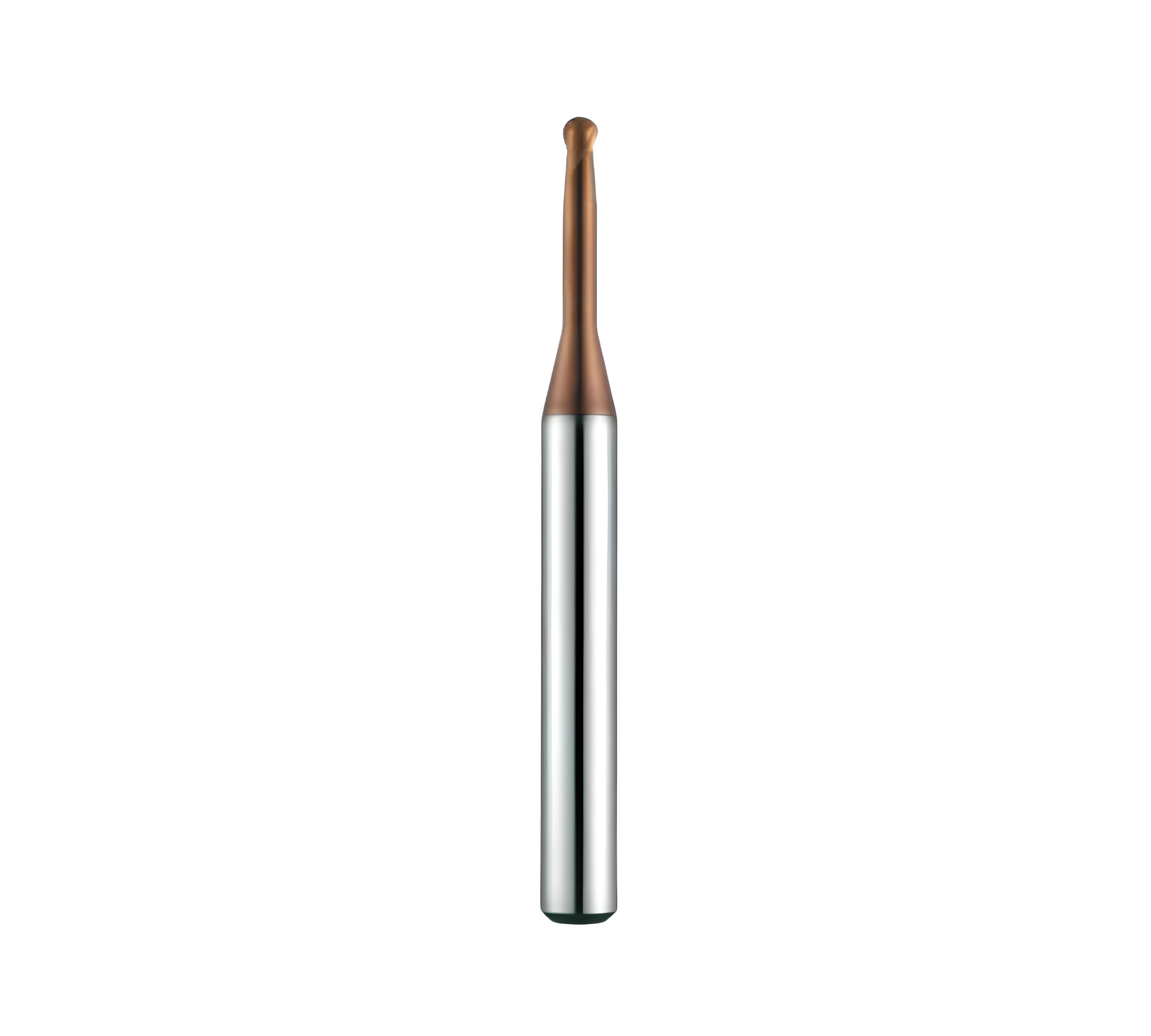 Fresa para moldes 2KRB Diámetro 3 mm Longitud 30 mm para Aceros Templados y Bonificados HRC 45-55 Z2 | Punta esférica reforzada para costillas 2 cortantes AIHCSAR-TOOL