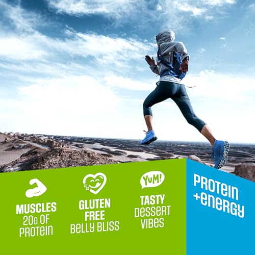 Image of Lenny & Larry's High Protein Bar - Choco Hazelnut Vegan Protein Bars - 20g Plant-Based Protein, High Fiber Dessert - Gluten-Free Snack - Larger Bar Size (12 x 85g)