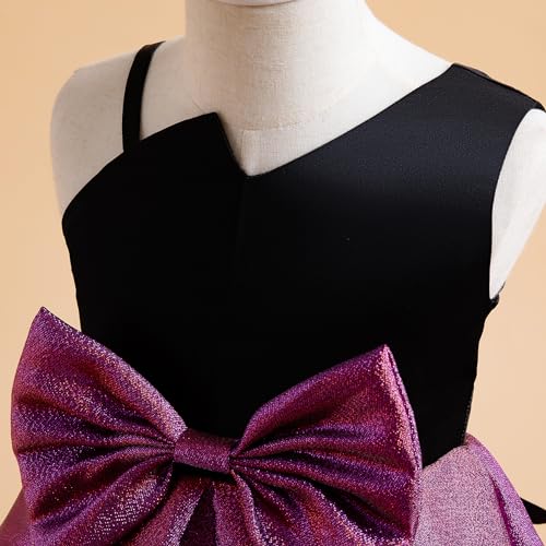 Girls Dresses Princess Dress Birthday Dress Party Dress Shinning Dress One Shoulder Dress4