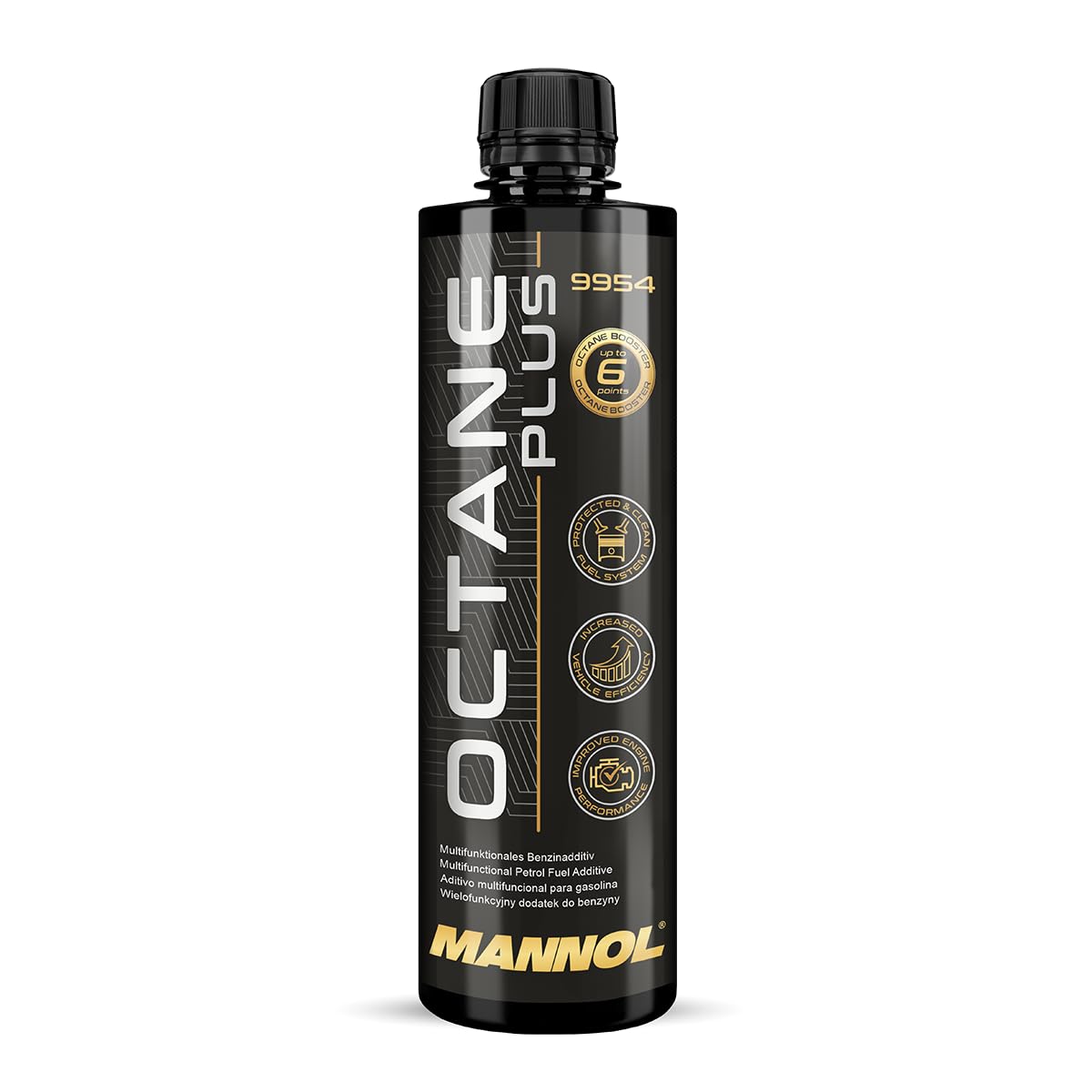 MANNOL 9954 Octane Plus additive |Petrol Engines| Protect Engine Parts from Knocking|Prevent costly Repairs | Reduces Engine Noise & Vibration|Imported from Germany 450 ML (1)-image-3