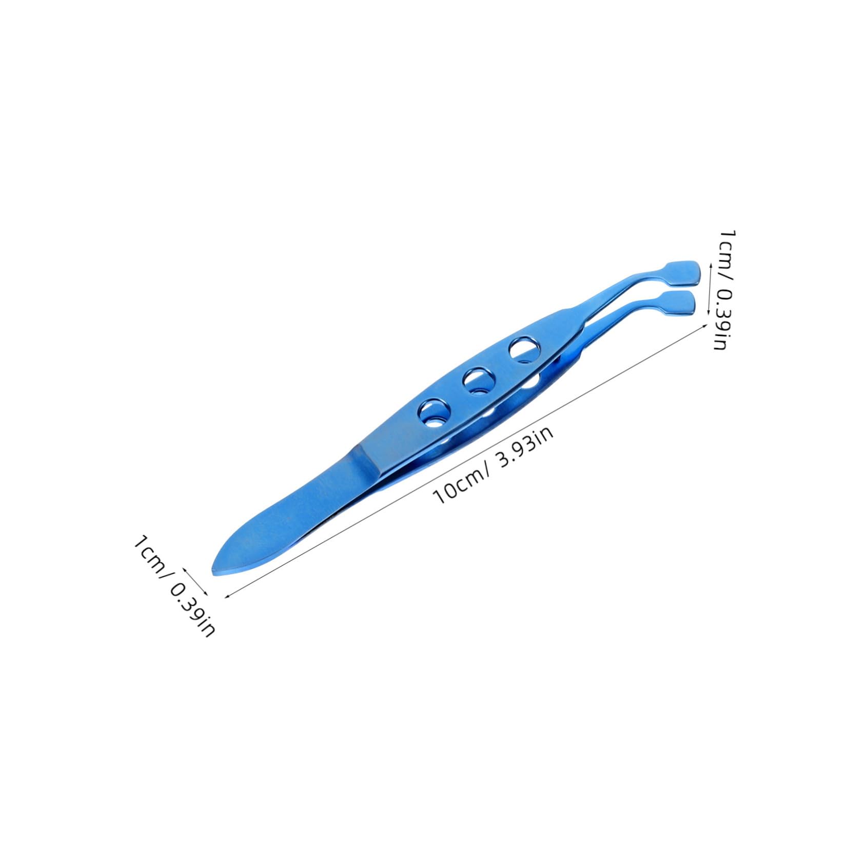 Pinzas y Alivio de Condiciones Oculares de Aleación de Titanio Azul para Párpados Herramienta de Extracción de Glándulas Operación Precisa para Cuidado Facial de Mujeres