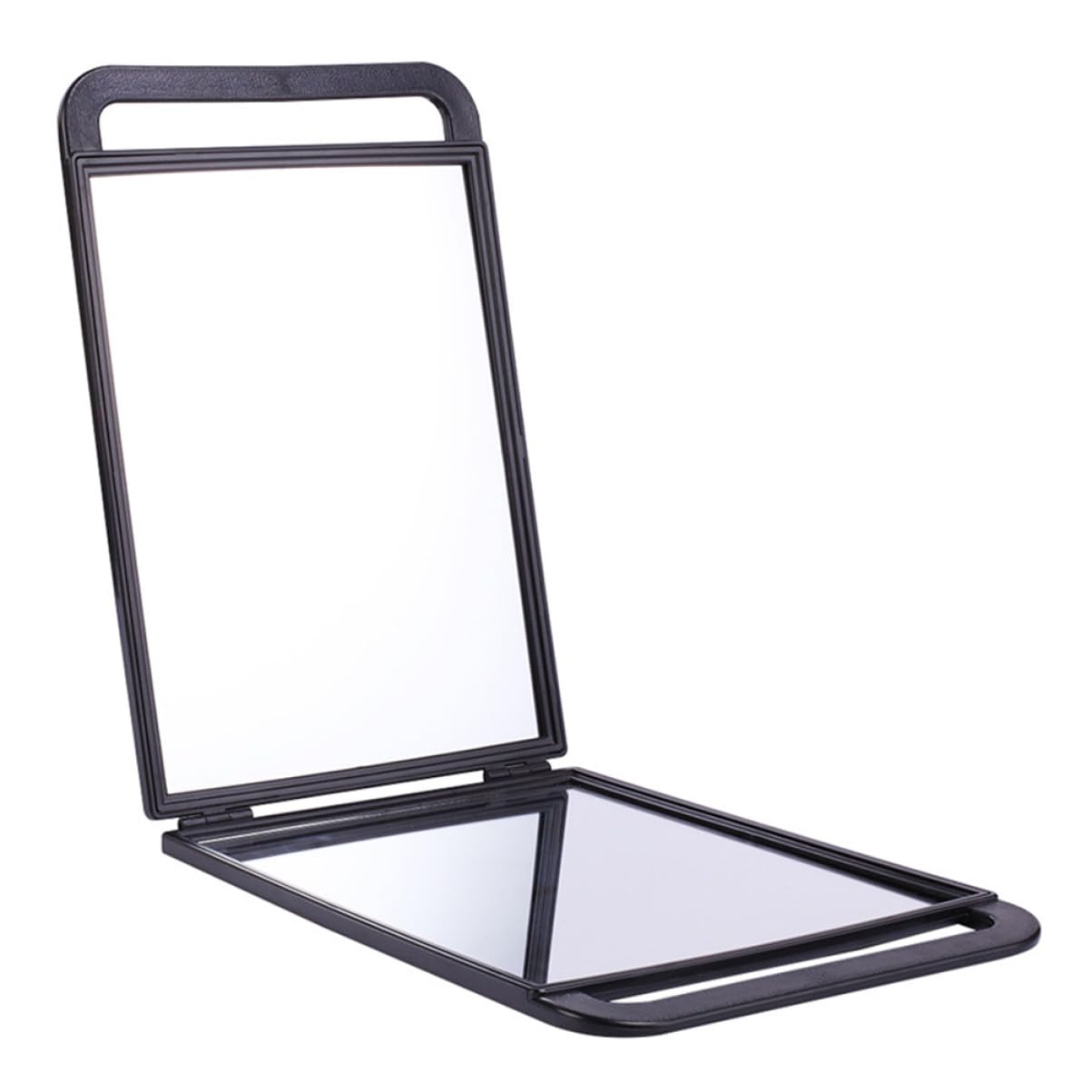 Miroir de coiffure pliable double face en plastique ABS haute définition pour le voyage