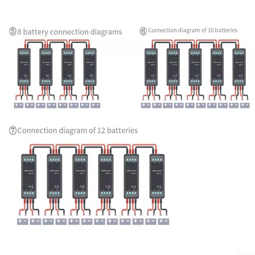 Equalizzatore di batteria attivo PNE-10 per 2S Li-Ion, bilanciatore bidirezionale 0-10A, compensazione di tensione 2-18V per solare, auto, barca
