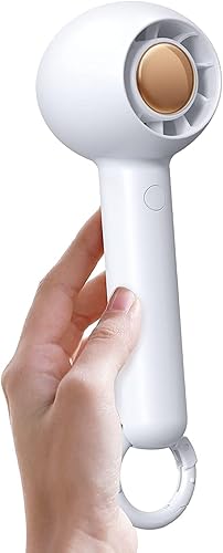 Sowmow Mini ventilador de mano recargable, ventilador portátil para viajes, ventilador de pestañas personal para mujeres, maquillaje con 2