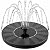 Mademax Solar Bird Bath Fountain Pump, Upgrade 1.4W Solar Fountain with 6 Nozzle, Free Standing Floating Solar Powered Water Fountain Pump for Bird Bath, Garden, Pond, Pool, Outdoor