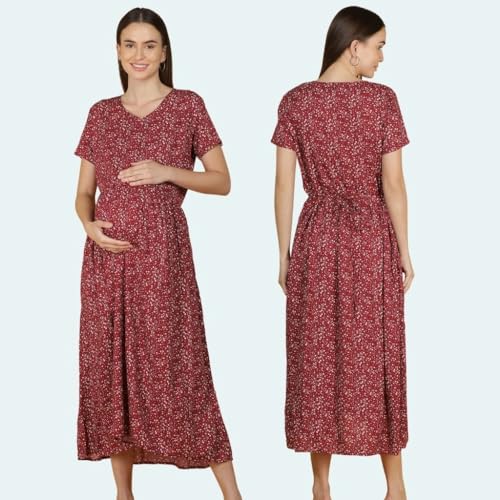 Image of Morph Maternity | Maternity Dresses for Women | Fits During Pregnancy & Post Pregnancy | Back Tie to Adjust