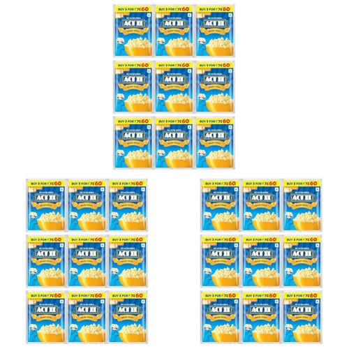 Image of ACT II Instant Popcorn - Golden Sizzle - 495g (165g Pack of 9)