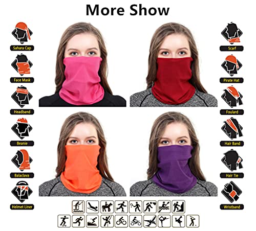 Image of VANCROWN Headband Neck Gaiter Head Wrap Headwear Face Mask Magic Scarf Bandana for Men and Women