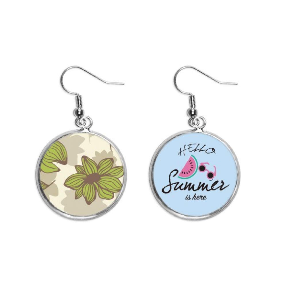 Pendientes de sandía para renovar tu look con pintura verde de planta 5