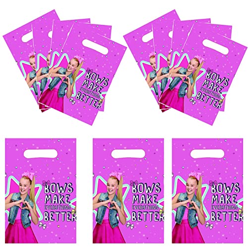 30Pcs Jojo Siwas Party Gift Bags,Jojo Siwa Gooddie Bags Party Supplies Birthday Decoration Gift Bags Jojo Siwas Birthday Party Decorations