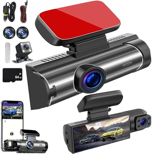 Enesy Front&Rear Dash Cam with Wireless Wi-Fi