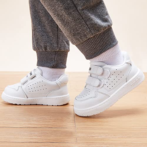 Bmcitybm Baby Shoes Boy Girl Sneakers Infant Walking Shoes Lightweight Non-Slip Tennis Shoes First Walkers 6 9 12 18 24 Months White Size 12-18 Months #TOP2