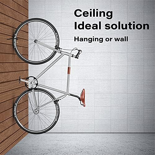 Sinoer 8 Pack Bike Hooks /Bicycle Storage Hooks Set,Heavy Duty Storage Hangers Shed Garage Garden Hook Use for Mountain/Road Bikes,Perfectly Utility Tool Hangers (Black)