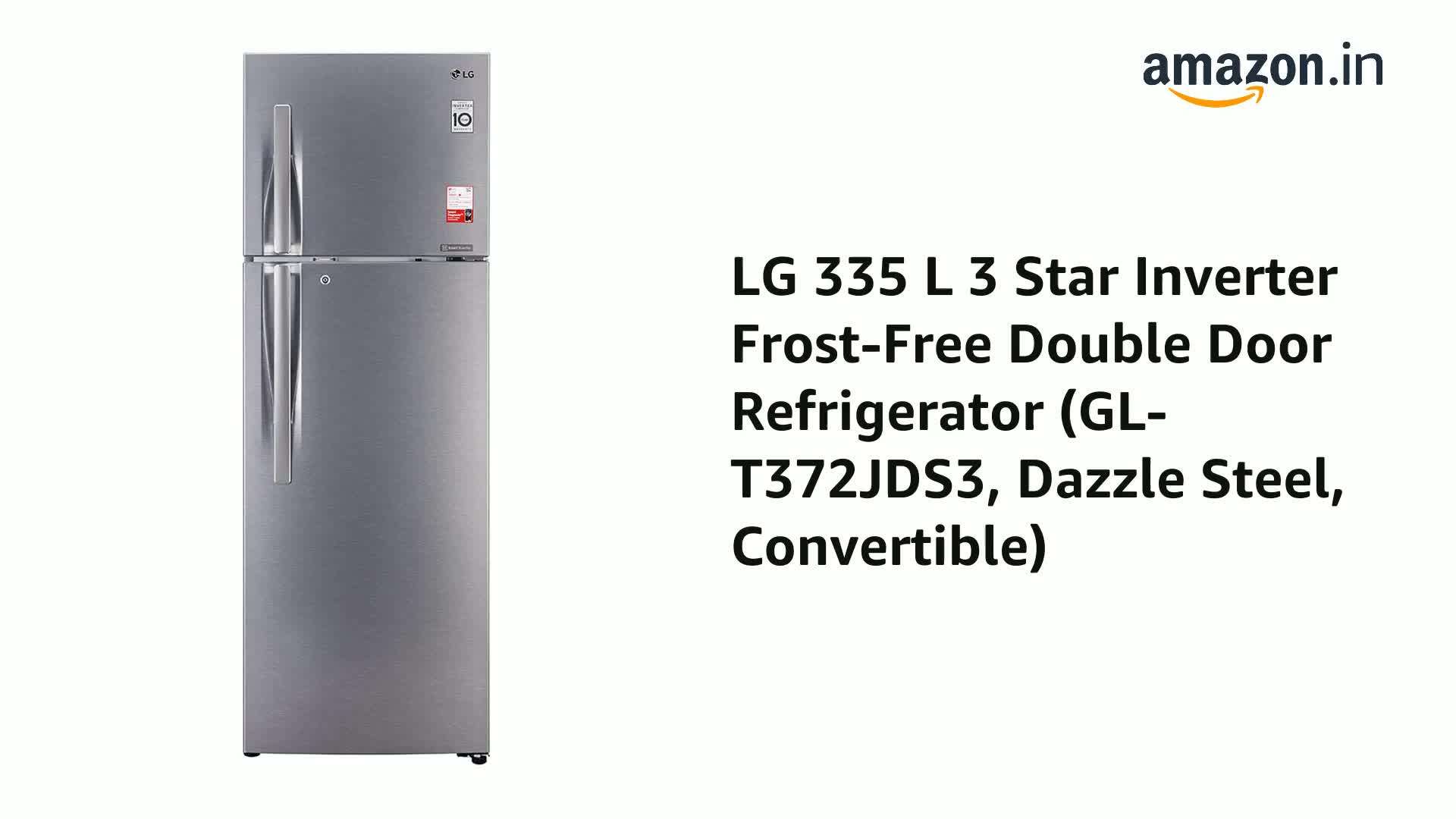lg double door refrigerator 335 ltr