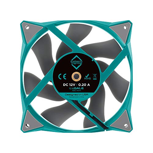 Image of Iceberg Thermal IceGALE 120mm PWM Premium Case Fan (Teal)