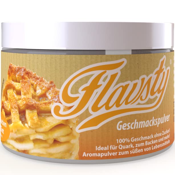 Flavsty® Geschmackspulver Apfel Zimt - Apfelstrudel Apfelkuchen - Veganes Geschmackspulver ohne Zucker