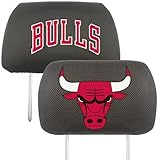 FANMATS NBA Chicago Bulls Polyester Head Rest Cover