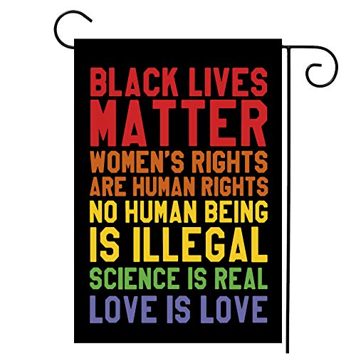 SHENIFY Black Civil Rights Black Lives Matter Garden Flag Vertical Double Sided Small Banner for Home Garden Yard Office Decorations