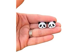 Stud Post Panda Earrings