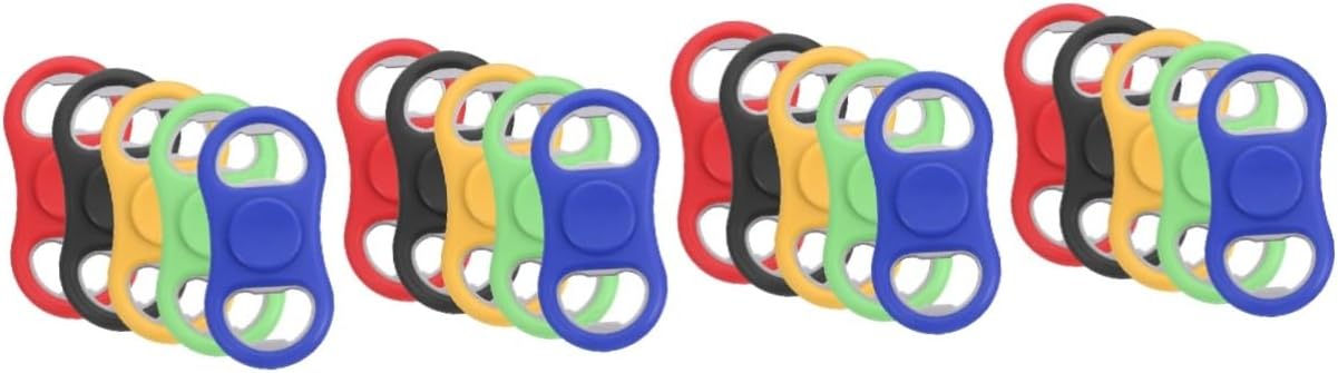 PRETYZOOM 4sets Portable Finger Rotation Bottle Opener for Beer Soda and Wine Unique Design for Bars Kitchens and Parties Compact and Easy to Carry 5pcs*4