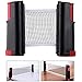 Red de Tenis de Mesa Portátil Tenis de Mesa Red Retráctil Mesa de Ping Pong Red de Tenis de Mesa Extensible  Pingpong Durable Set Portátil  Für Home Entertainment Bewegung (Rojo Negro)