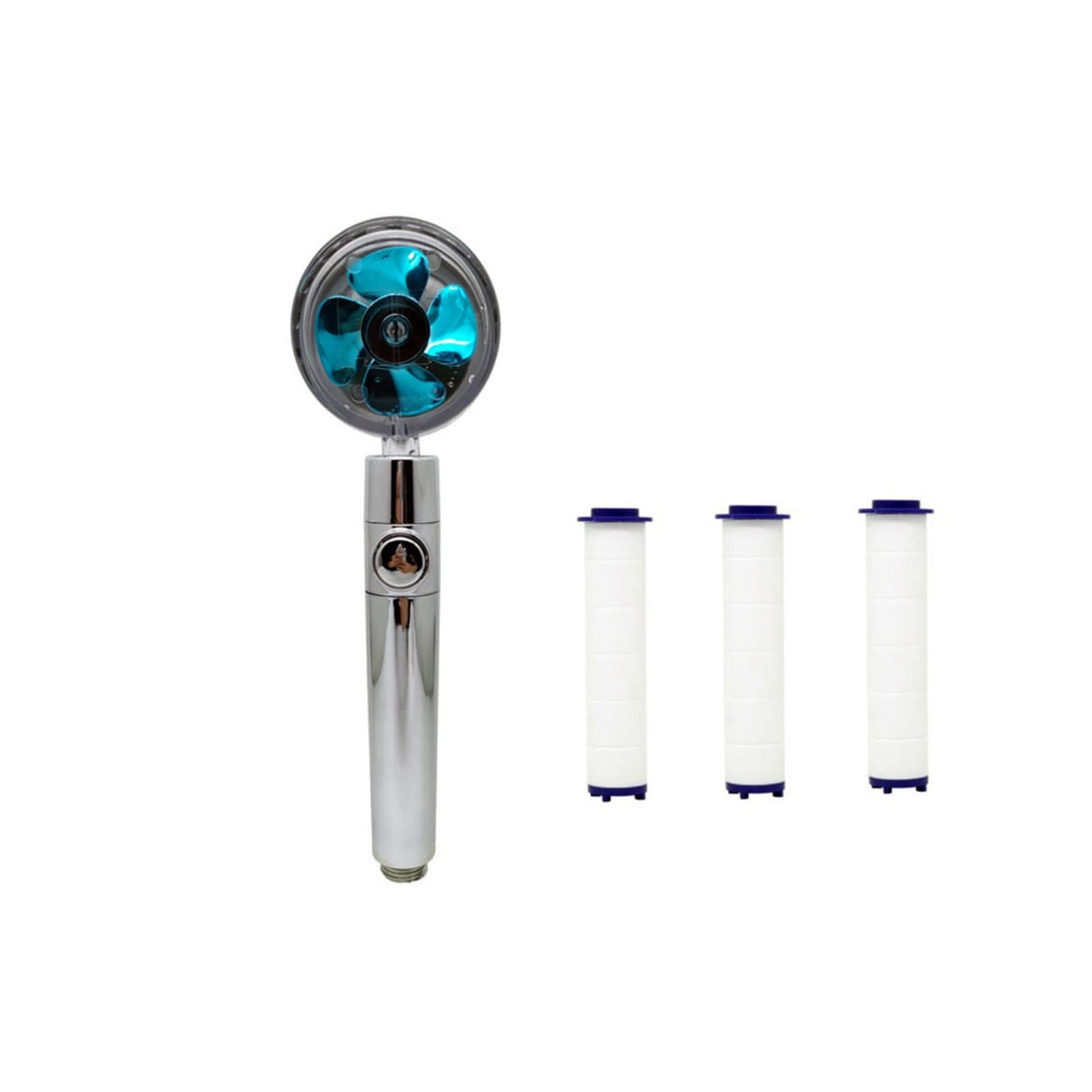 Pommeau de douche amovible bleu pour un spa relaxant à la maison