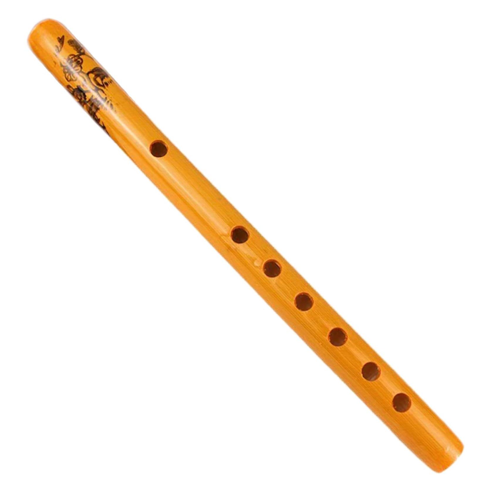 Clarinette traditionnelle à flûte en bambou à 6 trous, instrument de musique étudiant couleur bois