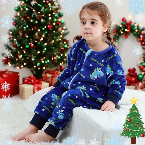 Image of MICHLEY Flannel Sleeping Sack,Baby Sleeping Bag Wearable Blankets 9M-6Y | Toddler Clothes,Unisex Pajamas, Long Sleeve,Zipper, For Autumn Winter,Suitable Girls And Boys,Warm & Breathable