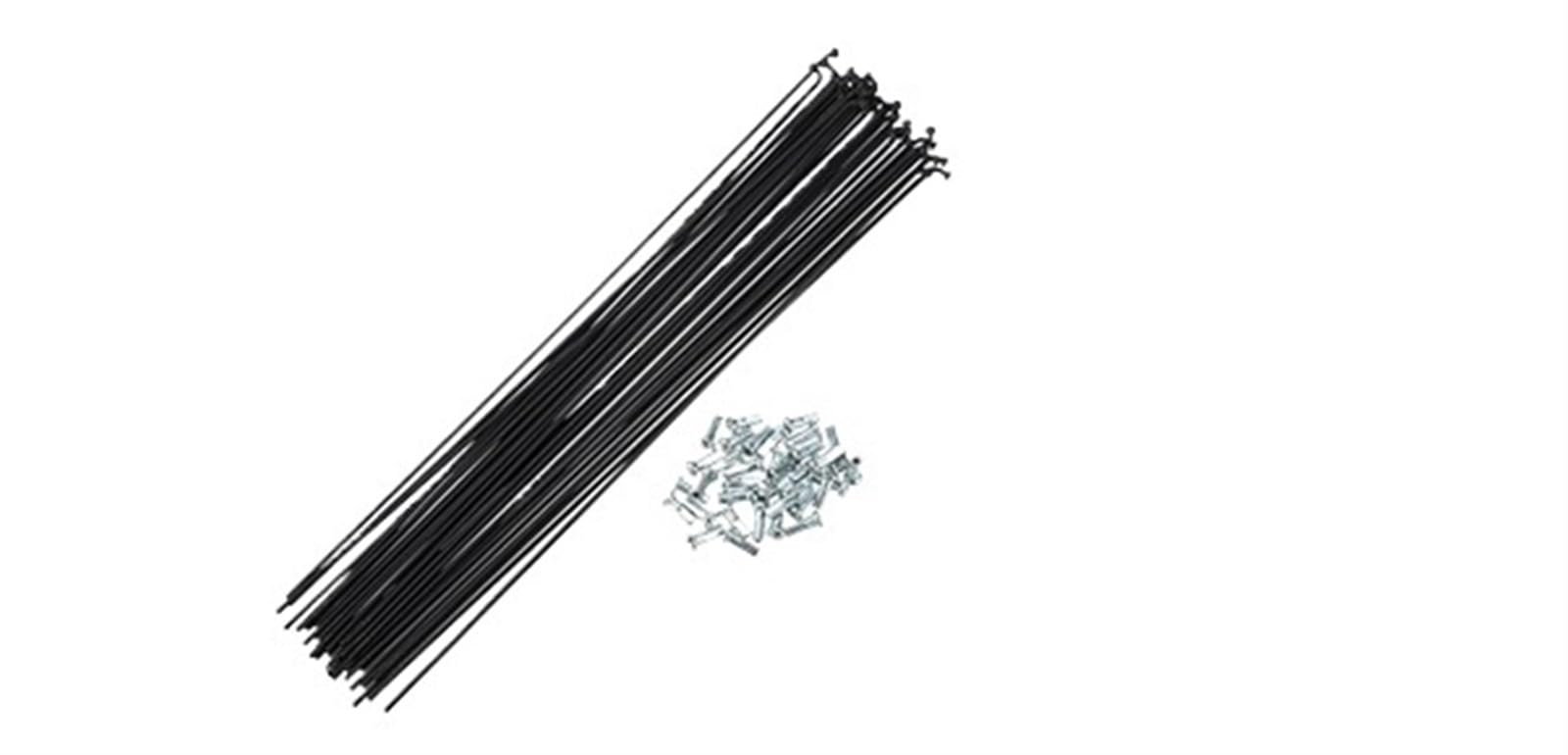 36 szt. 14G J Bend 253 mm 277 mm 280 mm Bike Fit for Bike Spokes with Nipples Steel Black