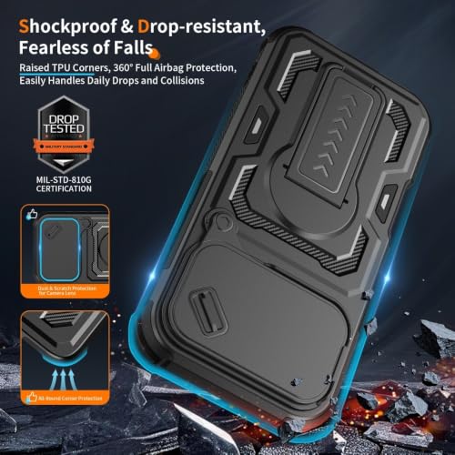 Coque Moto G Play 2025 antichoc à cache caméra coulissant vert - 3