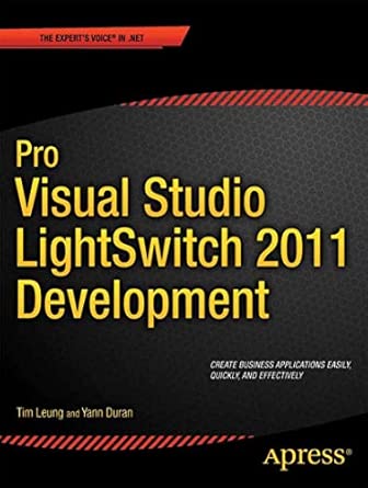 Pro Visual Studio LightSwitch 2011 Development book cover