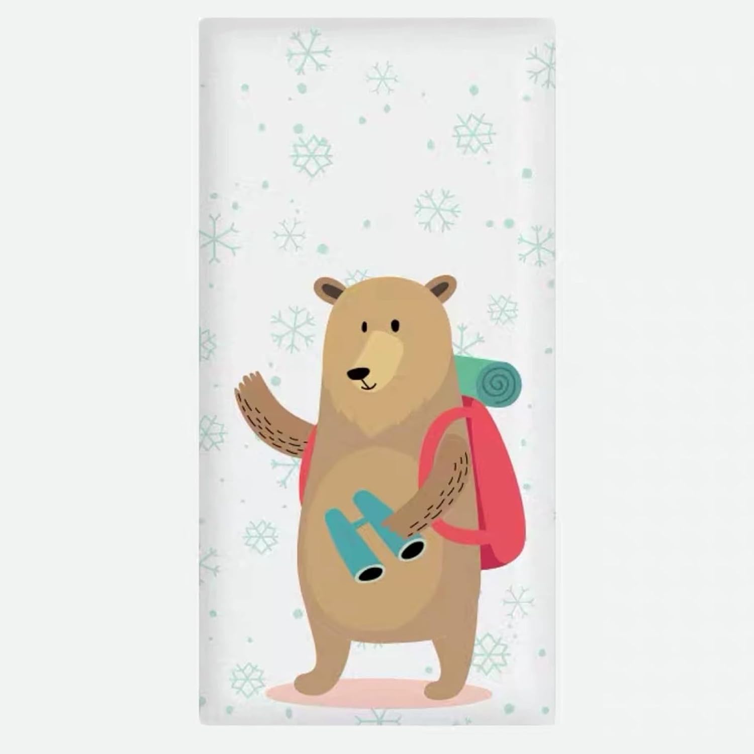 Anti Collision Crib Padding, Thick Cushioned Panels with Strong Adhesive, for Nurseries and Bedside Protection (Bear,70 * 35 cm)