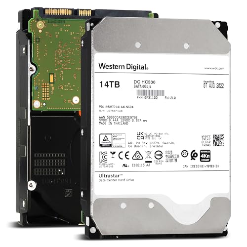 Image of Western Digital Ultrastar DC HC530 WUH721414ALN604 0F31102 14TB 7.2K RPM SATA 6Gb /s 4Kn Power Disable HDD (Renewed)