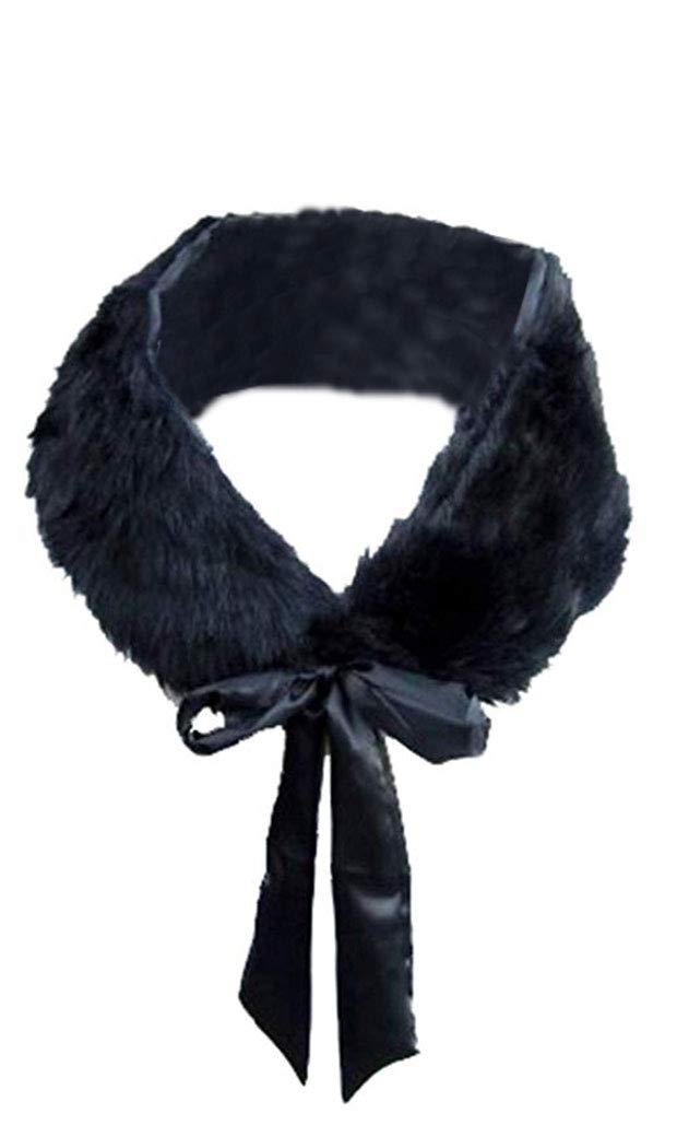 SACASUSA (TM) Faux Fur Shawl with a Beautiful Ribbon for Wedding in 4 colors