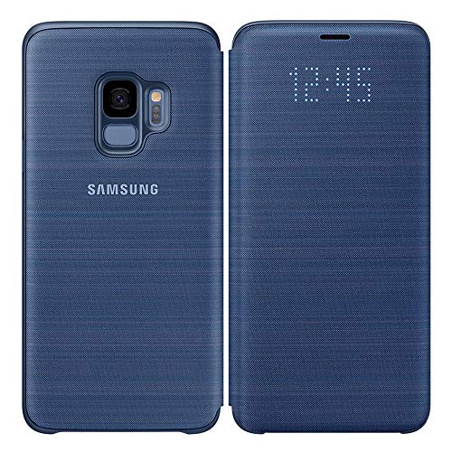 Official OEM Samsung Galaxy S9 LED View Wallet Cover (Blue)