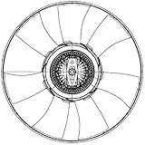 MAHLE CFF 501 000P Lüfter Motorkühlung u.a. passend für VW CRAFTER 30-50 Kasten (2E_)