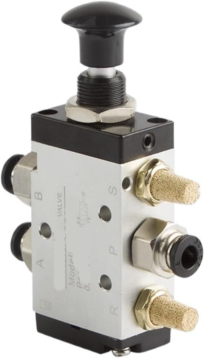 [1PCS] Pull valve mechanical valve pneumatic switch two-position three-way 5-way 3R310-10 control cylinder valve 3R110-6 3R410-15(3R110-6)