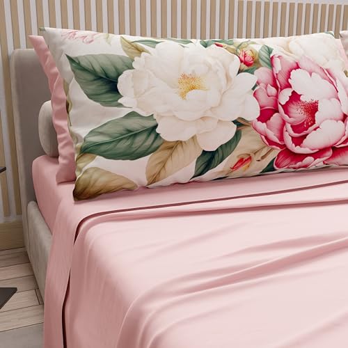 PETTI Artigiani Italiani - Parure de lit 100% Coton avec taies d'oreiller en Impression numérique,...