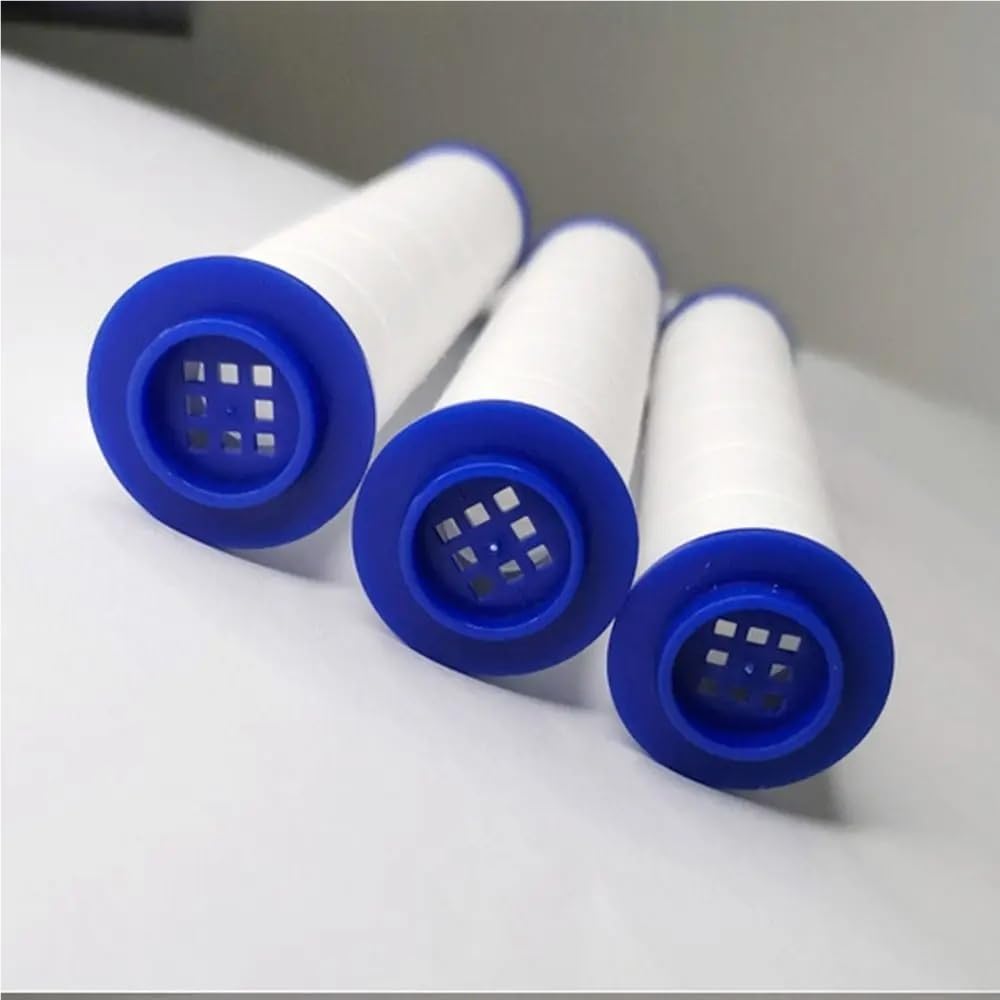 Paquete de 5 filtros de repuesto para cabezal de ducha, cartuchos de algodón PP desmontables (9,5 cm) para baño, mejora la calidad del agua y la reducción del cloro