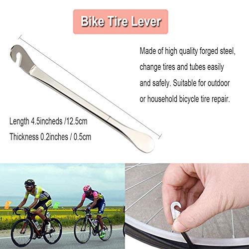 Holoras 5 Pack Bike Spoke Tool - Round Bicycle Spoke Wrench, Blue Bike Spoke Wrench, Bike Tire Levers and 2 Bike Hex Wrench, Cycling Maintenance Tools for Road and Mountain Bikes - Thumbnail 3