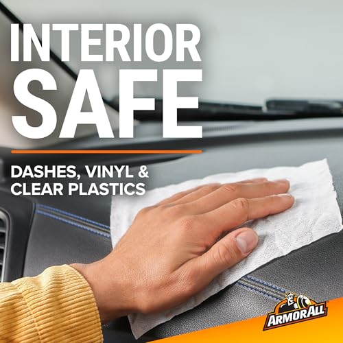 Image of Armor All Interior Car Cleaning Wipes, 25 Count Canister, Powerful Cleaning for Dashboards, Vinyl, Clear Plastics, Carpet and Fabric