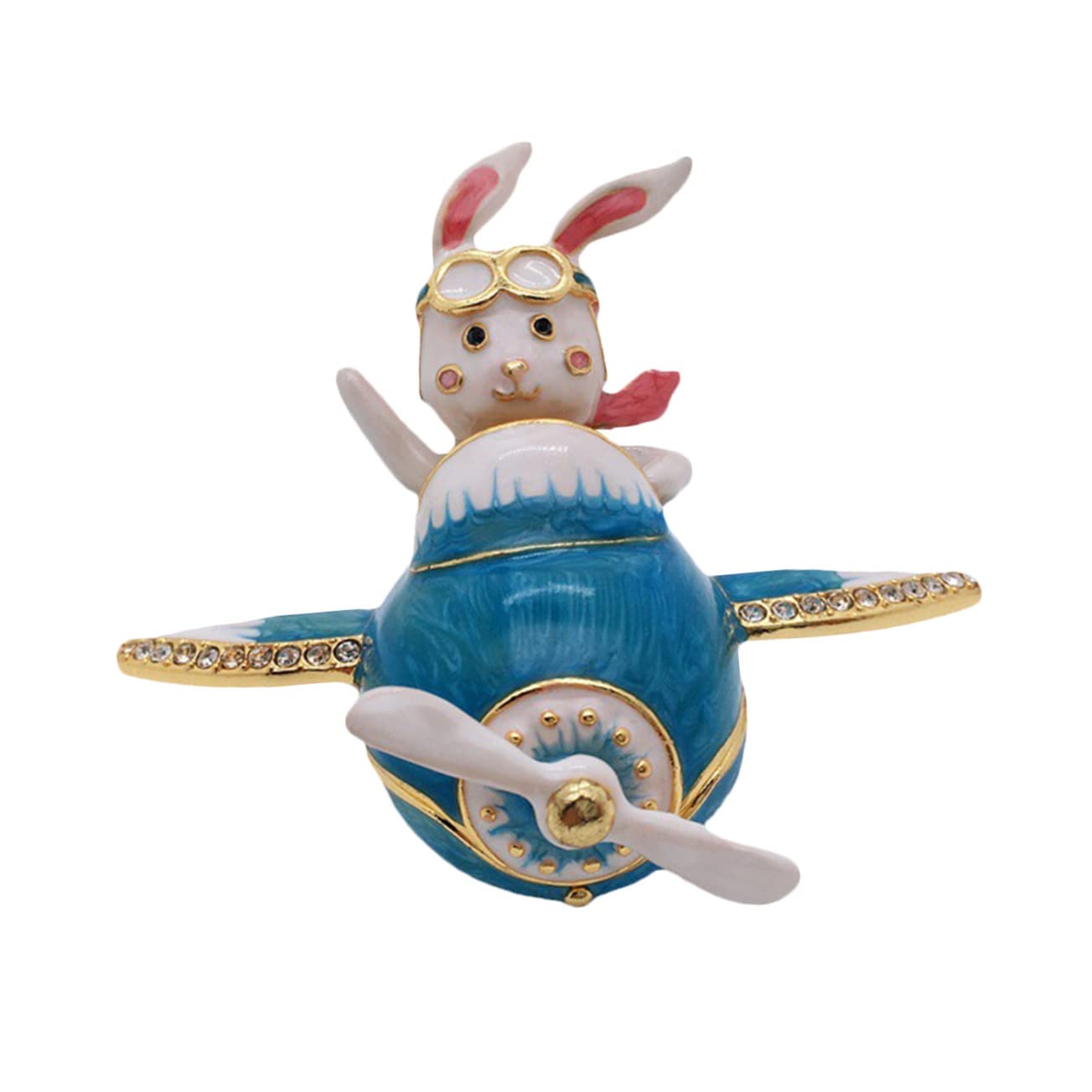Boîte à bibelots multifonctionnelle avion et écrin de rangement créatif pour bijoux et trésors