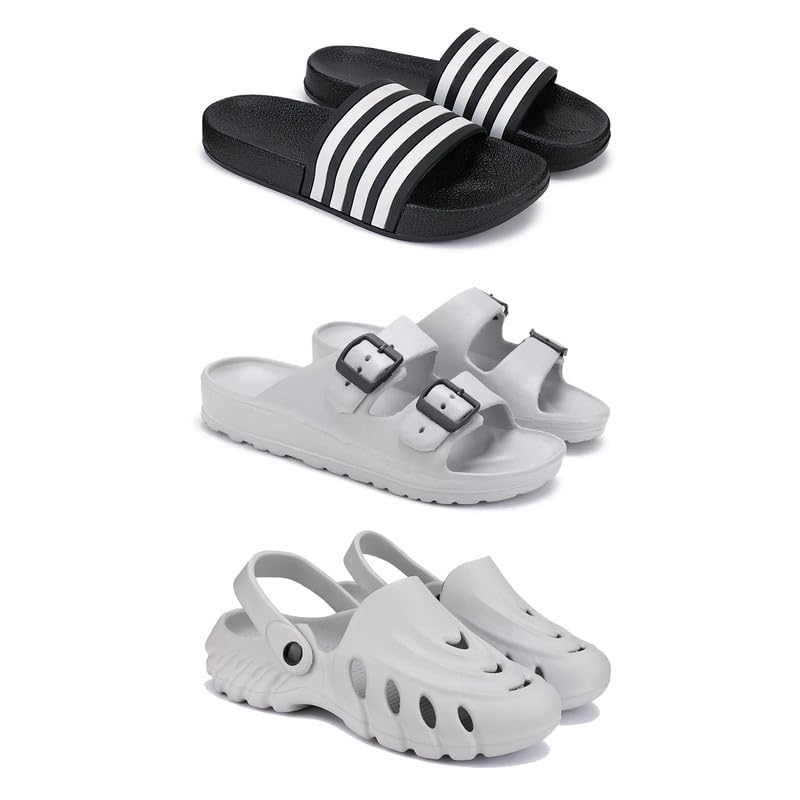 WINGSCRAFT Lightweight,Classic Slider || Sandals with Clogs for Men-COMBO(3)-3024-3114-3135-picture-10