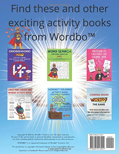 Miniatura 2 de PROFESSOR O'S WORDBO BOOK OF LOVE PUZZLES AND ACTIVITIES FOR ALL AGES