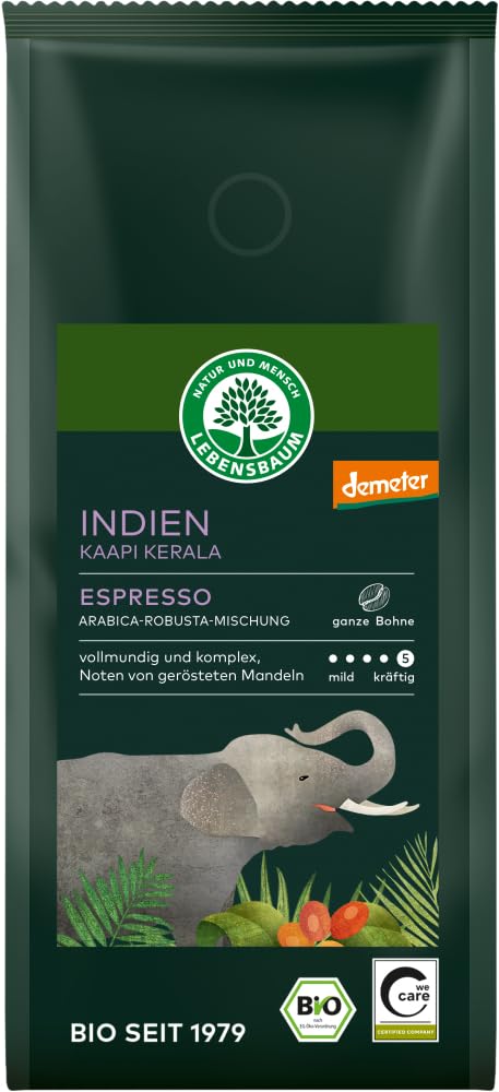 Indien Kaapi Kerala Espresso, ganze Bohne 6 x 250 g