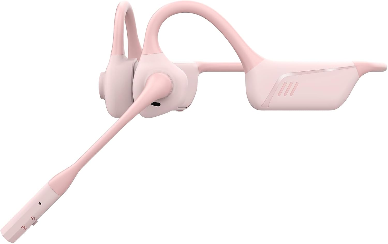 Open Ear Bluetooth Headphones with Microphone, Noise Cancelling Headset with Mute Button, Supports aptX/aptX-LL/aptX-HD, Designed for Meeting, Home Office,Driving -Not Bone Conduction (Pink) Open Ear Bluetooth Headphones with Microphone, Noise Cancelling Headset with Mute Button, Supports aptX/aptX-LL/aptX-HD, Designed for Meeting, Home Office,Driving -Not Bone Conduction (Pink)