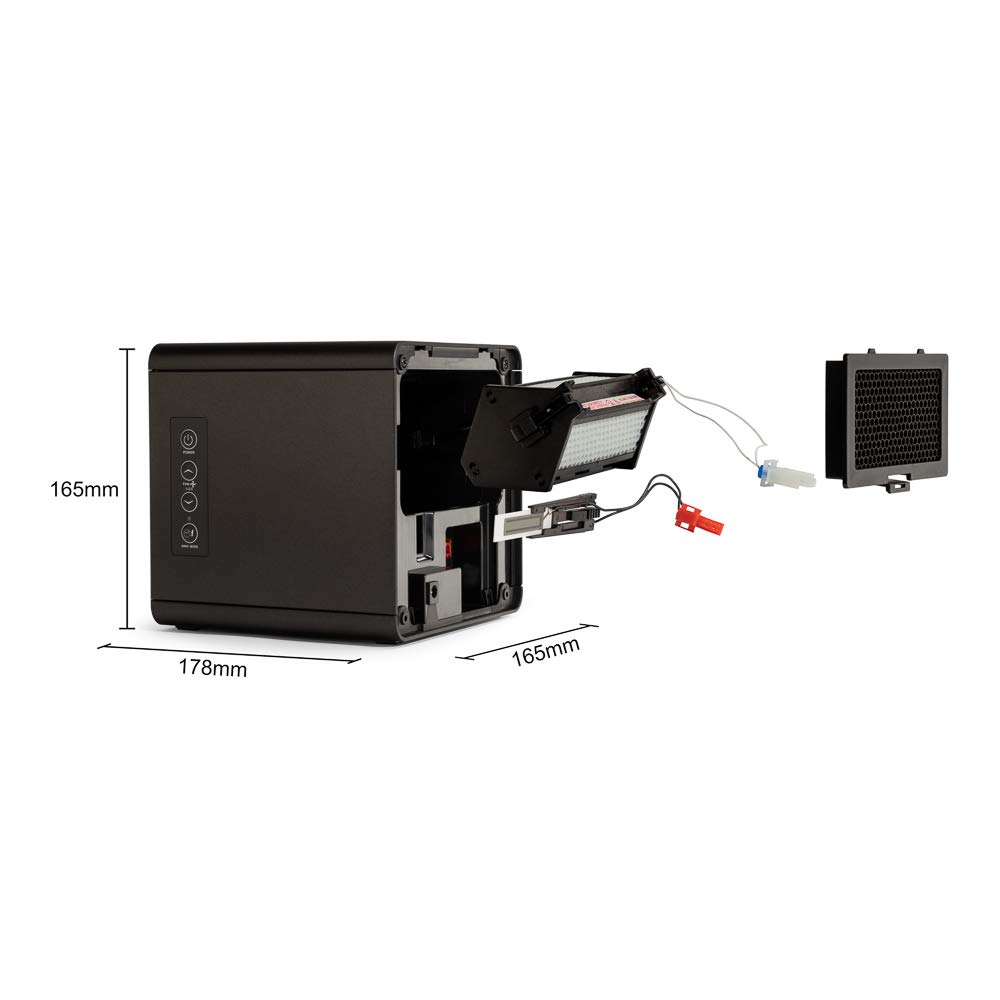 HAVERLAND PUREAIRBOX - Purificateur Désinfection d’Air et de Superficies PCO | Efficacité 99,99% | Désinfecte l’Air et vos pièces | Rayons UV + Ioniseur + OZONE à faible concentration | Ultra-Compact