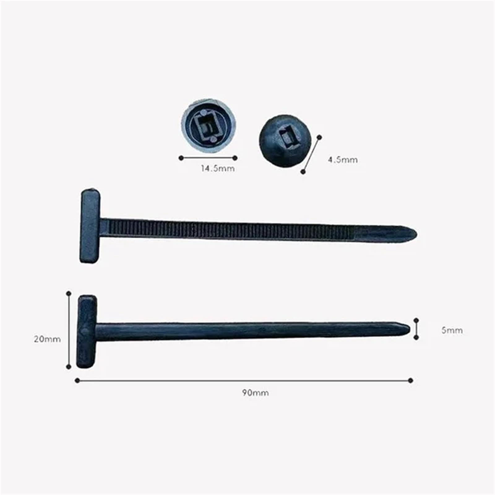 Bridas Plastico Bridas universales de nailon con hebilla for cables, resistentes, autoblocantes, con cremallera, fijación automática, for uso diario en automoción.(200 packs)