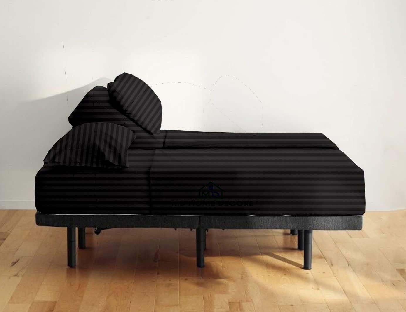 Split King Sheet Set, 5 Piece Set , Adjustable Bed Sheets, 100% Egyptian Cotton, 2 Twin XL Fitted Sheets, Sheets for Sleep Number Bed, 16