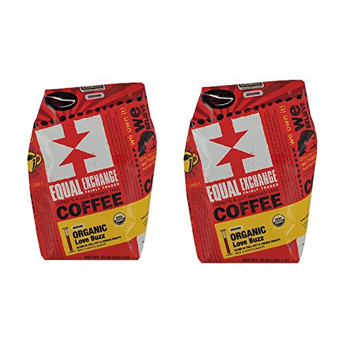 Equal Exchange Love Buzz Blend Organic Coffee Ground, 10